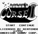 Rolan's Curse II (USA) Title Screen